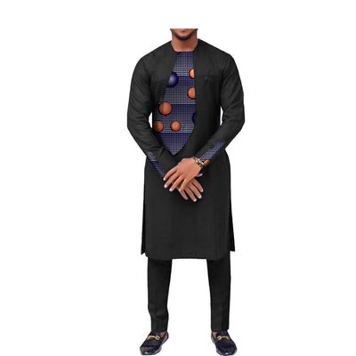 Traje Slim Dos Piezas Estilo Africano para Hombre - Image 18