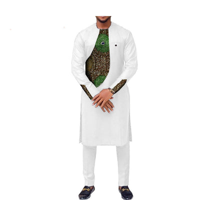 Traje Slim Dos Piezas Estilo Africano para Hombre - Image 7