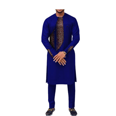 Traje Slim Dos Piezas Estilo Africano para Hombre - Image 5