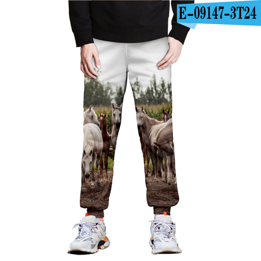 Pantalones Deportivos con Estampado 3D Full-Frame de Caballo - Image 4