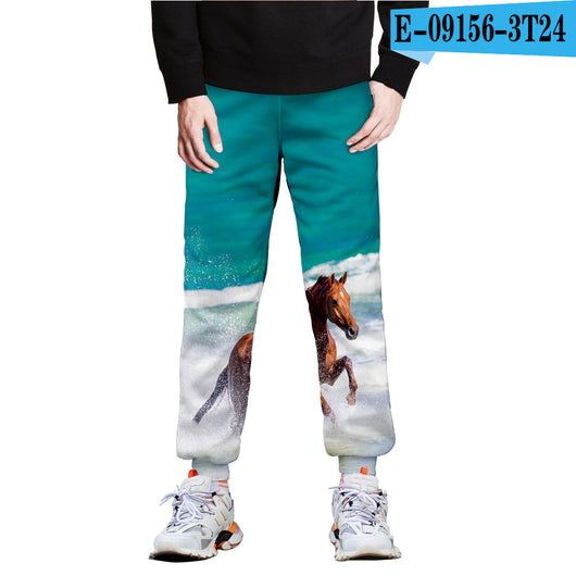 Pantalones Deportivos con Estampado 3D Full-Frame de Caballo - Image 5