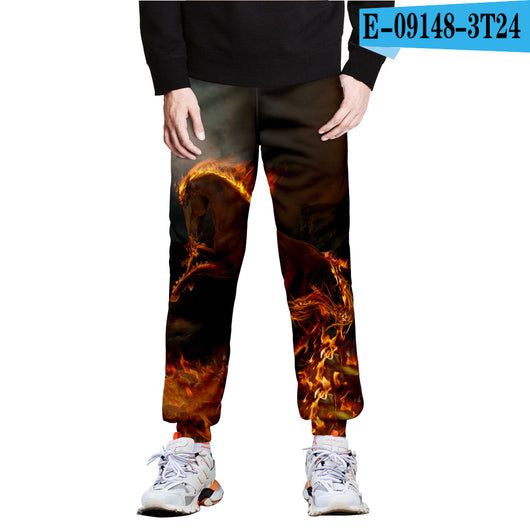 Pantalones Deportivos con Estampado 3D Full-Frame de Caballo - Image 9