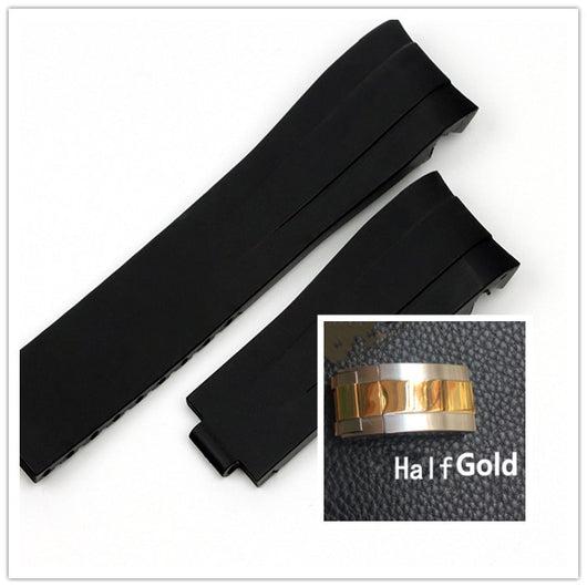 Correa de Silicona para Rolex Submariner Negro y Verde - Image 10