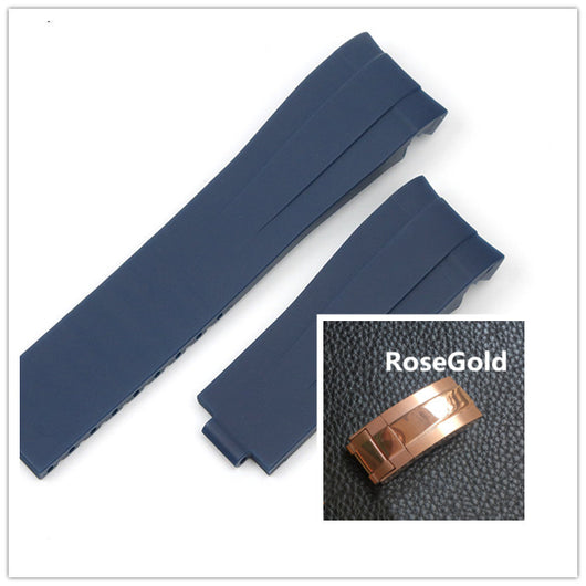 Correa de Silicona para Rolex Submariner Negro y Verde - Image 13