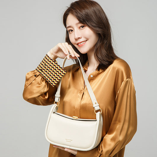 Bolso Retro de Cuero Genuino para Mujer - Diseño Almohada Clásico - Image 5