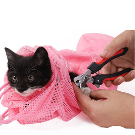 Bolsa de Baño de Malla para Gatos - Aseo y Grooming Seguro