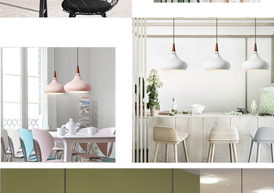 Lámpara Colgante de Madera Maciza Diseño Minimalista Moderno - Image 10