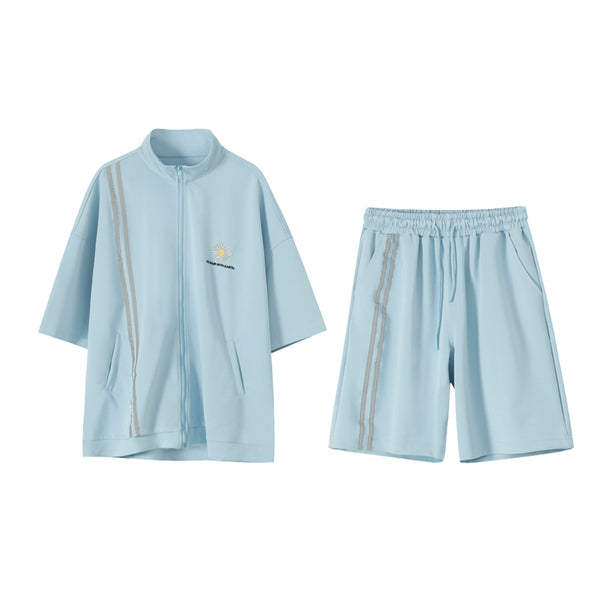 Conjunto Deportivo Casual con Bordados de Margaritas Reflectantes