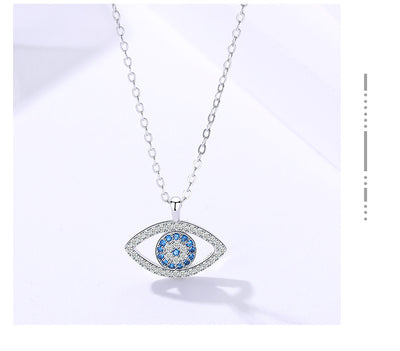 Collar de Plata 925 Ojo de Demonio Estilo Europeo Americano - Image 3