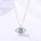 Collar de Plata 925 Ojo de Demonio Estilo Europeo Americano