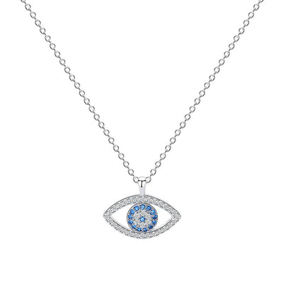 Collar de Plata 925 Ojo de Demonio Estilo Europeo Americano - Image 12
