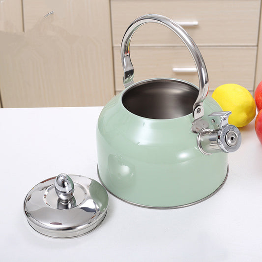 Hervidor de Agua 3L Acero Inoxidable con Silbato y Mango Resistente