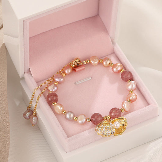 Pulsera de Perla Shell Diseño Coreano Nicho Exclusivo - Image 6