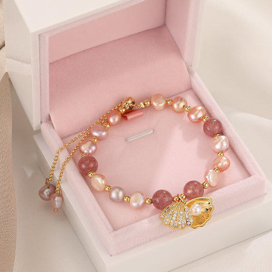 Pulsera de Perla Shell Diseño Coreano Nicho Exclusivo - Image 2