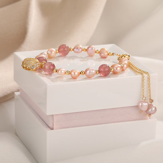 Pulsera de Perla Shell Diseño Coreano Nicho Exclusivo