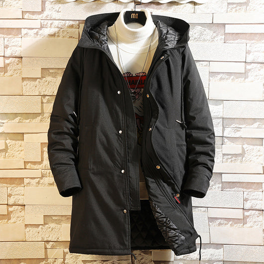 Chamarra Cortavientos Acolchada con Capucha para Hombre - Abrigo Otoño - Image 8
