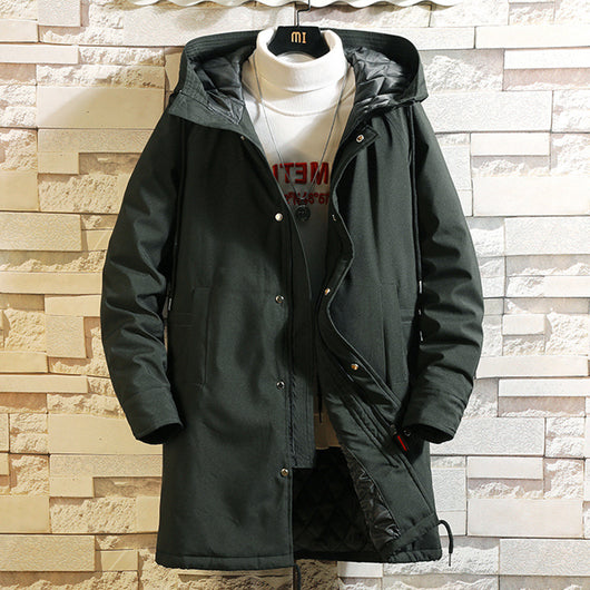 Chamarra Cortavientos Acolchada con Capucha para Hombre - Abrigo Otoño - Image 2