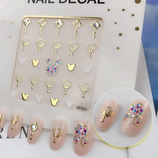 Calcomanías de Uñas 3D Diamante Imitación con Efecto Bronceado - Image 27