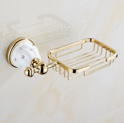Toallero Dorado con Cristales de Diamante - Estante de Baño Premium - Image 9