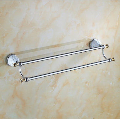 Toallero Dorado con Cristales de Diamante - Estante de Baño Premium - Image 36