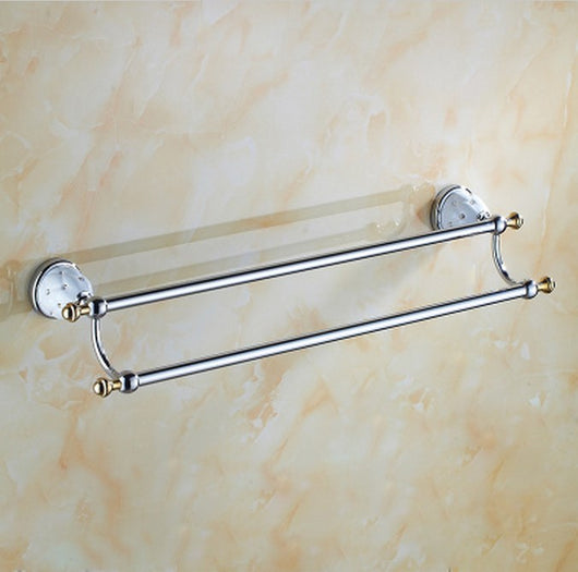 Toallero Dorado con Cristales de Diamante - Estante de Baño Premium - Image 36