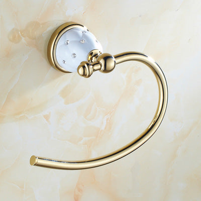 Toallero Dorado con Cristales de Diamante - Estante de Baño Premium - Image 39