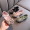 Zapatos de Cuero para Niñas Primavera Otoño con Cristales Princesa