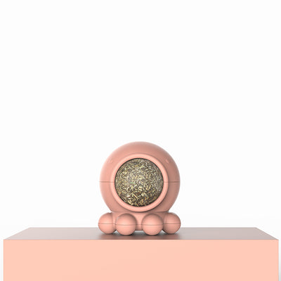 Light blue octopus catnip toy with a visible catnip ball, designed for licking and molar play. - Image 9