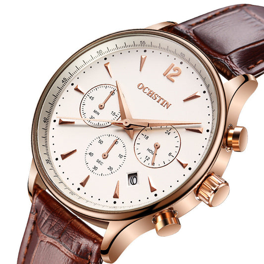 Reloj de Cuarzo Multifuncional para Hombre - Estilo Explosivo