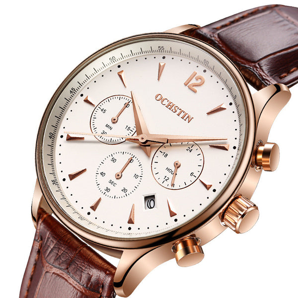 Reloj de Cuarzo Multifuncional para Hombre - Estilo Explosivo