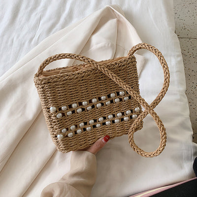 Bolso Bandolera Tejido de Paja Estilo Occidental para Mujer - Image 7