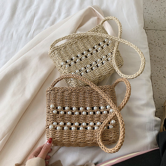 Bolso Bandolera Tejido de Paja Estilo Occidental para Mujer - Image 2