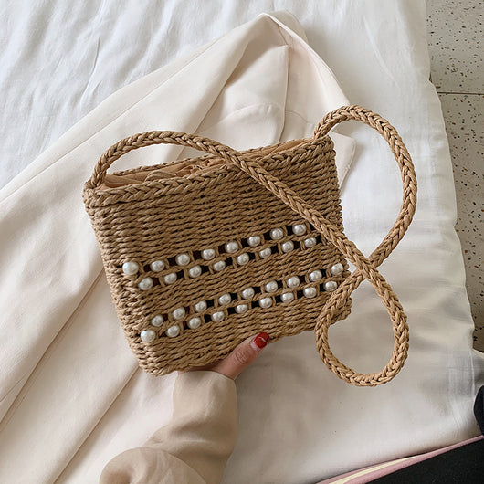 Bolso Bandolera Tejido de Paja Estilo Occidental para Mujer - Image 4