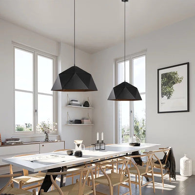 Lámpara Colgante Geométrica de Diseño Nórdico para Restaurante - Image 8