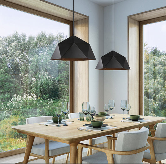 Lámpara Colgante Geométrica de Diseño Nórdico para Restaurante - Image 10