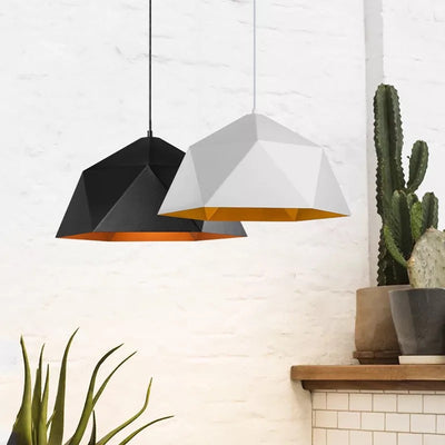 Lámpara Colgante Geométrica de Diseño Nórdico para Restaurante - Image 9