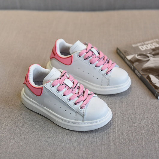 Tenis Blancos Infantiles Coreanos Versátiles - Image 7