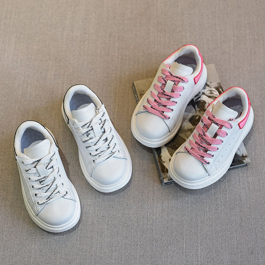 Tenis Blancos Infantiles Coreanos Versátiles - Image 3