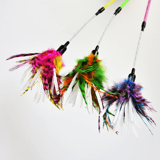 Juguete Interactivo de Pluma y Lana para Gatos - Image 3