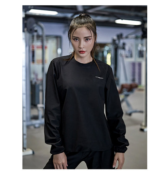 Conjunto de Sudadera Mujer Cuello Redondo Manga Larga Oversize - Image 2