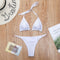 Bikini Ajustable con Diamantes y Corte Dividido