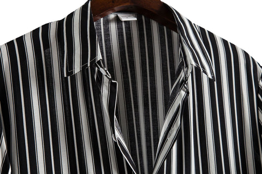 Camisa Casual de Hombre con Cuello Solapa y Estampado - Image 16