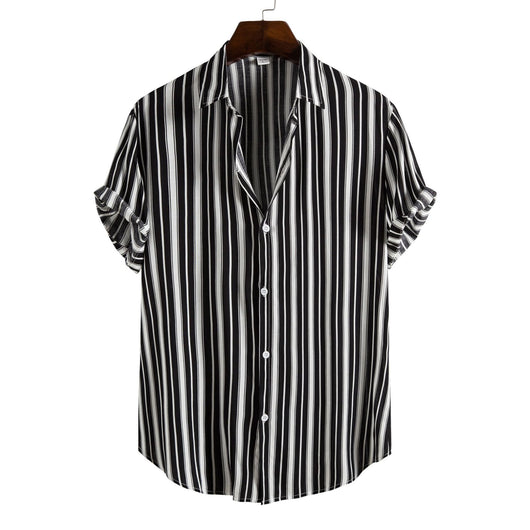 Camisa Casual de Hombre con Cuello Solapa y Estampado - Image 15
