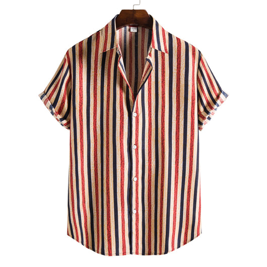 Camisa Casual de Hombre con Cuello Solapa y Estampado - Image 2