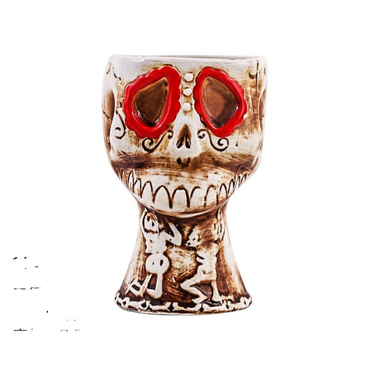 Taza Cerámica Tikí Rostro Humano - Vaso de Cerveza y Cóctel Estilo Isla de Pascua - Image 7