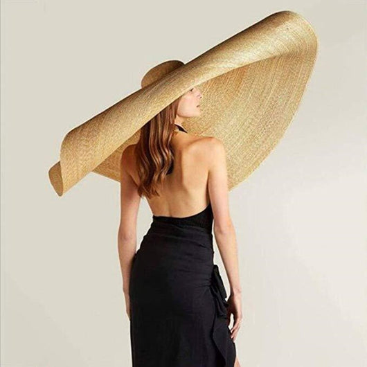 Sombrero de Playa Oversized 25cm de Ala Ancha para Mujer con Protección UV - Image 21