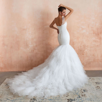 Vestido de Novia Cola de Sirena con Espalda Descubierta y Personalización - Image 2