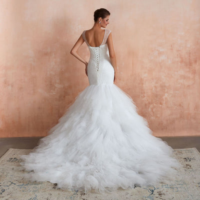 Vestido de Novia Cola de Sirena con Espalda Descubierta y Personalización - Image 5