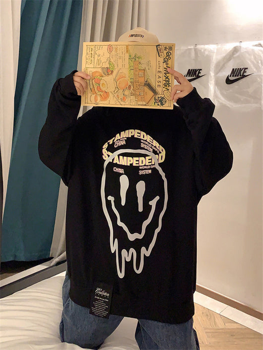 Suéter Holgado Coreano Cuello Redondo Estilo Fire - Image 5