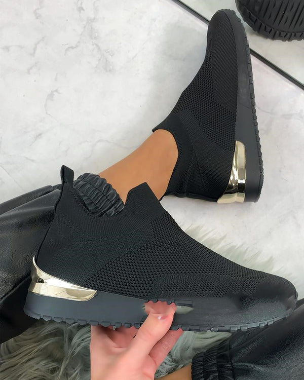 Zapatos Deportivos Elásticos Talla Grande para Mujer - Modelos Europeos de Importación